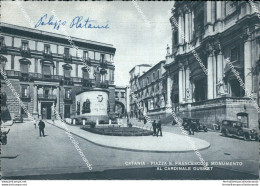 Cg225 Cartolina Catania Piazza S.francesco E Monumento Al Cardinale Dusmet - Catania