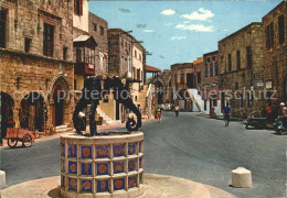 72268610 Rhodos Rhodes Aegaeis Brunnen Alt Stadtteil  - Grèce