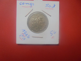 CONGO BELGE 50 Centimes 1926 FR (A.5) - 1910-1934: Albert I.