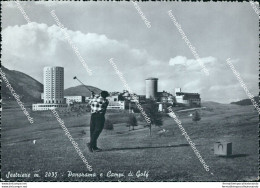 Cg236 Cartolina Sestriere Panorama E Campi Di Golf  Provincia Di Torino Piemonte - Autres & Non Classés