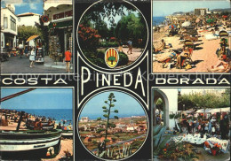 72268493 Costa Dorada Pineda Strand Makrt Boot  Costa Dorada - Sonstige & Ohne Zuordnung