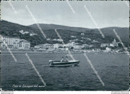 Cg265 Cartolina Cavi Di Lavagna Dal Mare Provincia Di Genova - Genova (Genua)