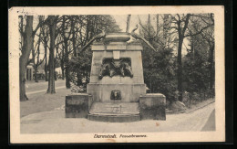AK Darmstadt, Ansicht Passetbrunnen  - Darmstadt