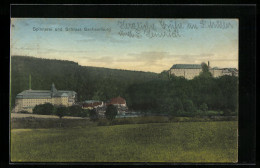 AK Sachsenburg, Blick Auf Die Spinnerei Und Das Schloss  - Autres & Non Classés