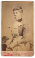 Photo Gottheil, Hackney, 39, Amhurst Road, Portrait Schönes Fräulein Im Prachtvollen Kleid  - Anonymous Persons