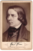 Fotografie Sophus Williams, Berlin, Portrait Komponist Robert Schumann  - Famous People