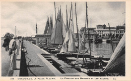 14-DEAUVILLE-Ponton Et Bassin Des Yachts-N 6006-H/0011 - Deauville