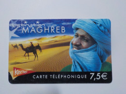 CARTE TELEPHONIQUE "Destination Maghreb"   7.5 Euros - Kaarten Voor De Telefooncel (herlaadbaar)