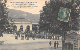 88-REMIREMONT-LA GARE-FANFARE DES CHASSEURS-N 6007-F/0255 - Remiremont