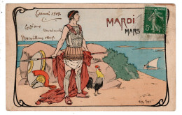 Carte Illustrée Henri Morin , Mmardi , Mars - Morin, Henri