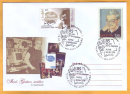 2023  Moldova Special Postmark „Iurii Grecov (1938 - 2010), Writer. 85th Birth Anniversary.” - Ecrivains