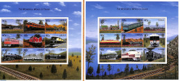 Liberia 1999 Railways 18v (2 M/s), Mint NH, Transport - Railways - Treni