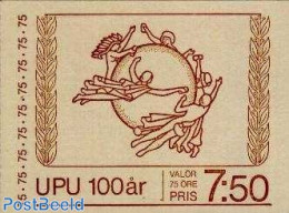 Sweden 1974 UPU Centenary Booklet, Mint NH, Stamp Booklets - U.P.U. - Neufs