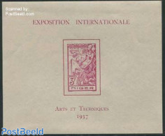 Niger 1937 Paris Expo S/s, Mint NH, Transport - Various - Ships And Boats - World Expositions - Bateaux