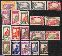 Niger 1933 Definitives 19v, Unused (hinged), Transport - Ships And Boats - Schiffe