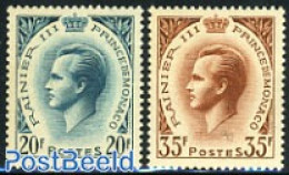 Monaco 1957 Definitives 2v, Mint NH - Neufs