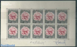 Czechoslovkia 1957 Lidice M/s, Mint NH, History - Nature - World War II - Flowers & Plants - Sonstige & Ohne Zuordnung