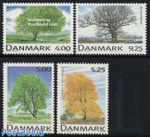 Denmark 1999 Trees 4v, Mint NH, Nature - Trees & Forests - Unused Stamps