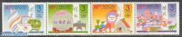 Macao 1990 Industry 4v [:::] Or [+], Mint NH, Nature - Various - Birds - Flowers & Plants - Industry - Toys & Children.. - Unused Stamps