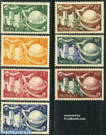 Monaco 1949 75 Years UPU 7v, Mint NH, Various - U.P.U. - Globes - Unused Stamps