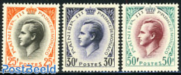 Monaco 1959 Definitives 3v, Mint NH - Unused Stamps