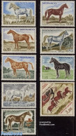 Monaco 1970 Horses 9v, Mint NH, Nature - Horses - Art - Cave Paintings - Unused Stamps