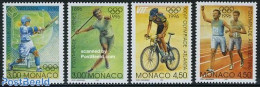 Monaco 1996 Olympic Centenary 4v, Mint NH, Sport - Athletics - Baseball - Cycling - Olympic Games - Unused Stamps
