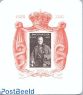 Monaco 1947 Silver Jubilee S/s, Mint NH, History - Kings & Queens (Royalty) - Unused Stamps