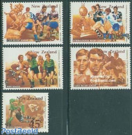 New Zealand 1995 Rugby 5v, Mint NH, Sport - Rugby - Sport (other And Mixed) - Ungebraucht