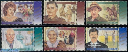 New Zealand 1995 Famous Persons 6v+tabs, Mint NH, Health - Performance Art - Sport - Health - Music - Cricket - Unused Stamps