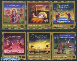 New Zealand 2001 Christmas 6v, Mint NH, Religion - Angels - Christmas - Unused Stamps