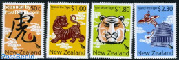New Zealand 2010 Year Of The Tiger 4v, Mint NH, Nature - Various - Cat Family - New Year - Unused Stamps