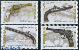 Romania 2008 Military Museum 4v, Mint NH, History - Various - Militarism - Weapons - Art - Museums - Ongebruikt