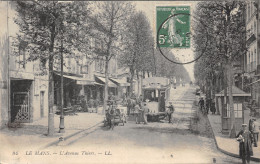 72-LE MANS-AVENUE THIERS-TRAMWAY-N 6008-D/0273 - Le Mans