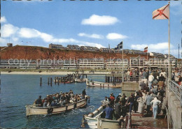 71618293 Helgoland Landungbruecken Mit Blick Auf Falm Boote Helgoland - Helgoland