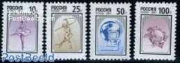 Russia 2001 Definitives 4v, Mint NH, Performance Art - Science - Sport - Dance & Ballet - Computers & IT - Gymnastics .. - Dance