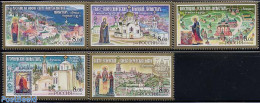 Russia 2004 Cloisters 5v, Mint NH, Religion - Cloisters & Abbeys - Religion - Abbayes & Monastères