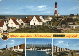 71618288 Hoernum Sylt Panorama Leuchtturm Hafen Strand Hoernum - Autres & Non Classés