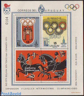 Uruguay 1979 Olympic Games S/s, Mint NH, Nature - Sport - Horses - Olympic Games - Olympic Winter Games - Uruguay