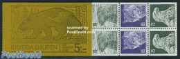Sweden 1973 Animals 2x6v In Booklet Normal Paper, Mint NH, Nature - Animals (others & Mixed) - Birds - Birds Of Prey -.. - Ungebraucht