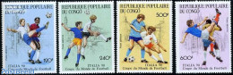 Congo Republic 1990 Football Games Italy 4v, Mint NH, Sport - Football - Other & Unclassified