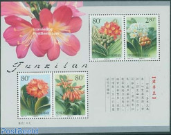 China People’s Republic 2000 Flowers S/s, Mint NH, Nature - Flowers & Plants - Ungebraucht