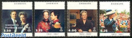 Denmark 1997 Queen Margarethe Silver Jubilee 4v, Mint NH, History - Kings & Queens (Royalty) - Ongebruikt