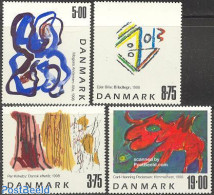 Denmark 1998 Modern Art 4v, Mint NH, Art - Modern Art (1850-present) - Paintings - Neufs