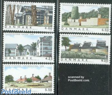 Denmark 2002 Modern Architecture 5v, Mint NH, Art - Modern Architecture - Unused Stamps