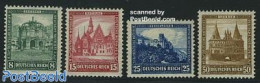 Germany, Empire 1931 Emergency Aid 4v, Mint NH, Art - Castles & Fortifications - Unused Stamps