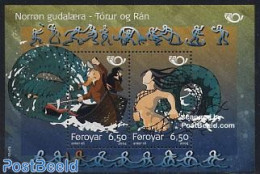 Faroe Islands 2004 Norden, Legends S/s, Mint NH, History - Transport - Europa Hang-on Issues - Ships And Boats - Art -.. - Europese Gedachte