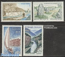 France 1965 Definitives 4v, Mint NH, History - Sport - Transport - Various - Archaeology - Sailing - Ships And Boats -.. - Ongebruikt