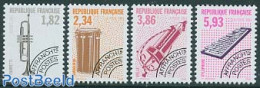 France 1993 Precancels, Music Instruments 4v, Mint NH, Performance Art - Music - Musical Instruments - Ongebruikt