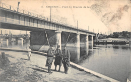 92-ASNIERES-PONT DE CHAMIN DE FER-SOLDATS-N 6009-A/0129 - Asnieres Sur Seine